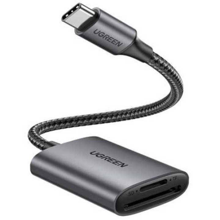 UGREEN CM401 USB-C четец на карти сив (80888B) (80888B)