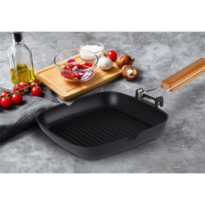 Грил тиган Bergner BG-34250-BK 24см (BG-34250-BK)