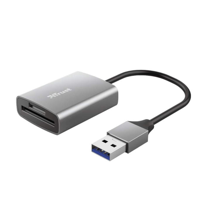 Четец на карти Trust Dalyx USB 3.2 Gen 1 (3.1 Gen 1) Алуминий (t24135)