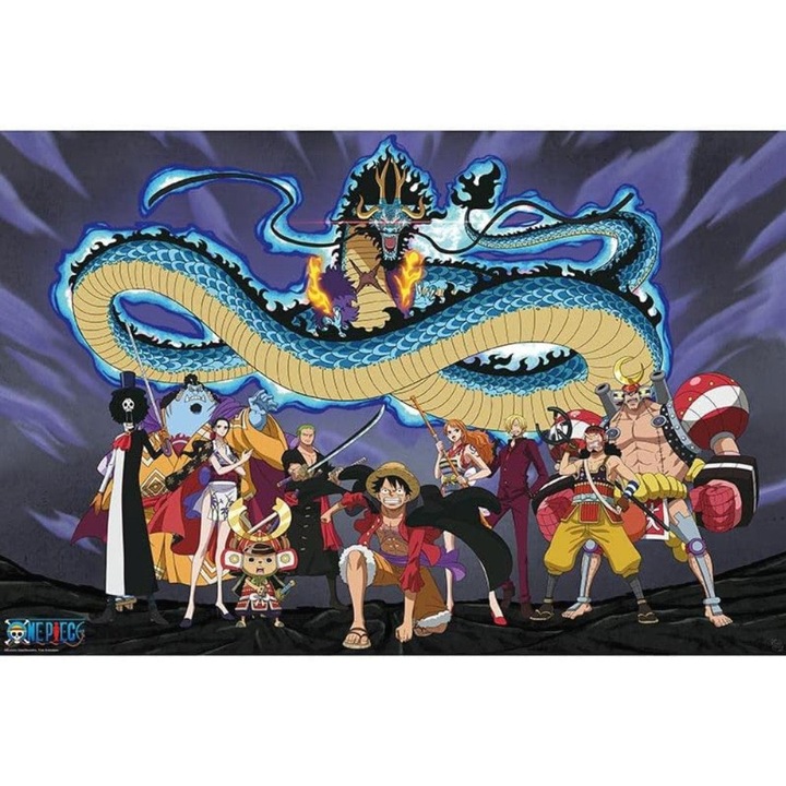 Poszter Maxi One Piece - 91.5x61 - A legénység és Kaido