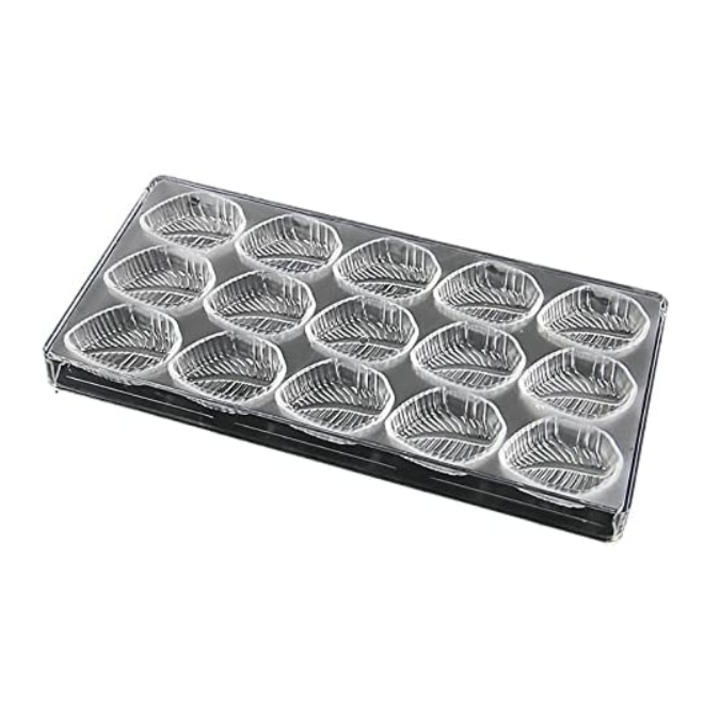 Polikarbonát bonbon forma, nagy levelek