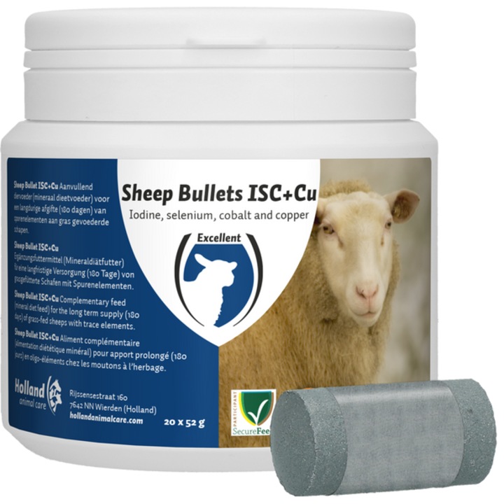 Supliment nutritiv pentru oi, Excellent, Sheep Bullet ISC + Cu, 20 ...