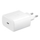 Univerzális USB Type-C hálózati töltő, gyorstöltés és Type C-C típusú adatkábel, 45 W, gyorstöltés, kompatibilis a Samsung Galaxy A33 5G telefonnal, 1 méter, fehér