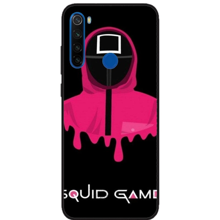 Персонализиран калъф за плуване и силиконово фолио за Xiaomi Redmi Note 8T, модел Squid Game #7, многоцветен, S1D1M0179