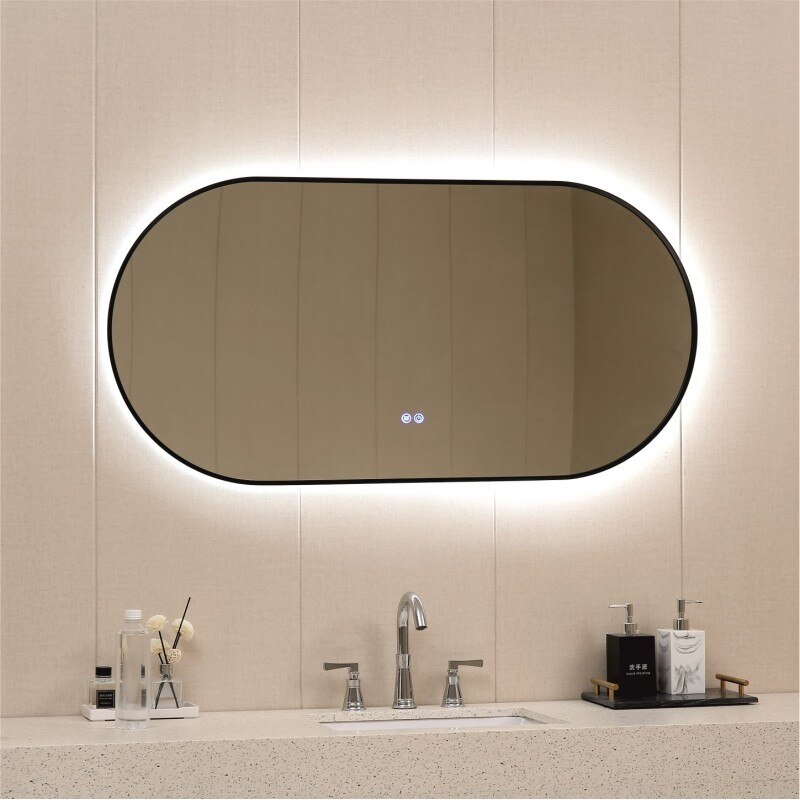 LED огледало за баня с нагревател, Интер Керамик, ICL 1832, 60x120см ...