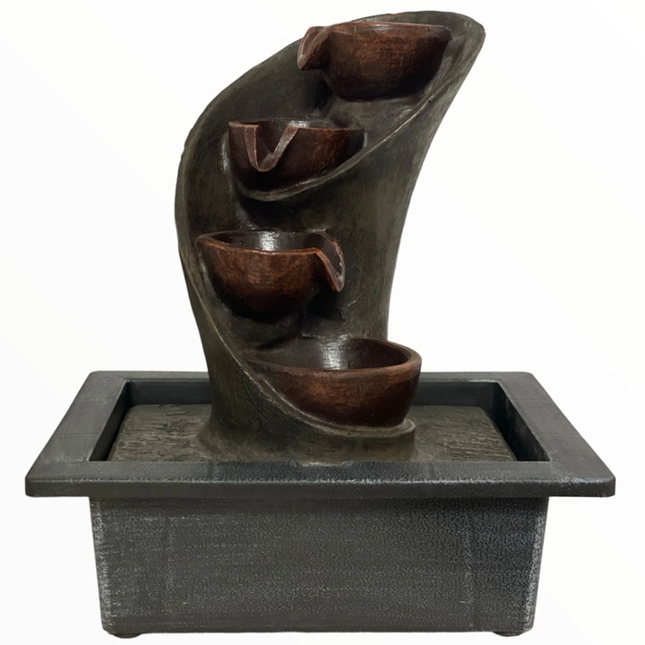 Fantana electrica din rasina cu bila, 26 cm, 32016