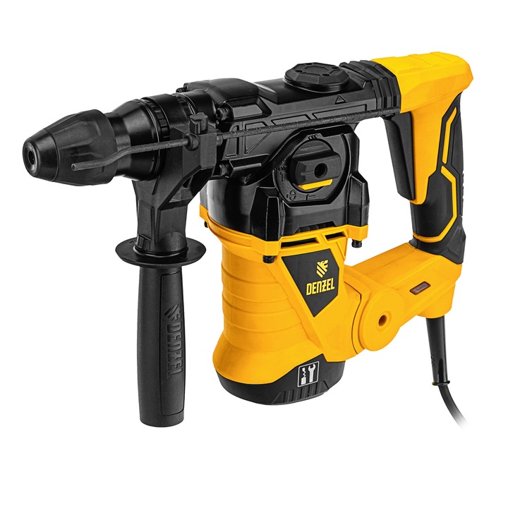 Перфоратор Denzel, Eлектрически, RHV-1250-30, SDS-plus, 1250 W, 5 J, 3+1 режима