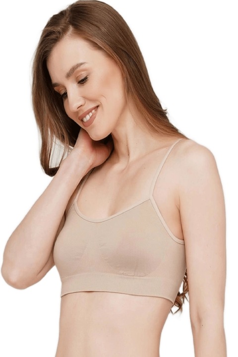 Дамски потник, Giulia, Cami Top, 16-1310, Бежов, Бежов