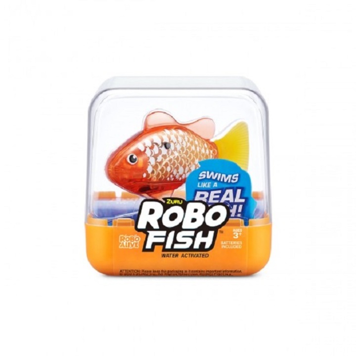 Jucarie Peste inotator−interactiv RoboFish auriu Robo Alive S3