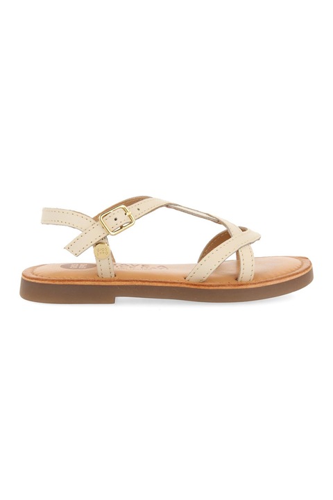 Gioseppo, Sandale de piele cu catarama Tilly, Alb fildes, 29 EU