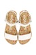 Gioseppo, Sandale de piele cu velcro Gigean, Alb, 33 EU
