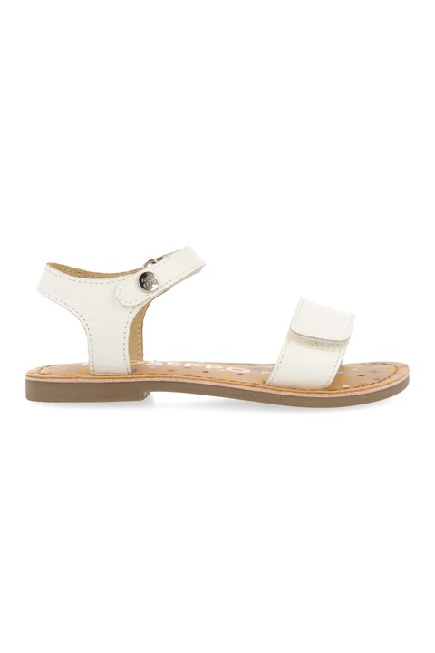 Gioseppo, Sandale de piele cu velcro Gigean, Alb, 33 EU
