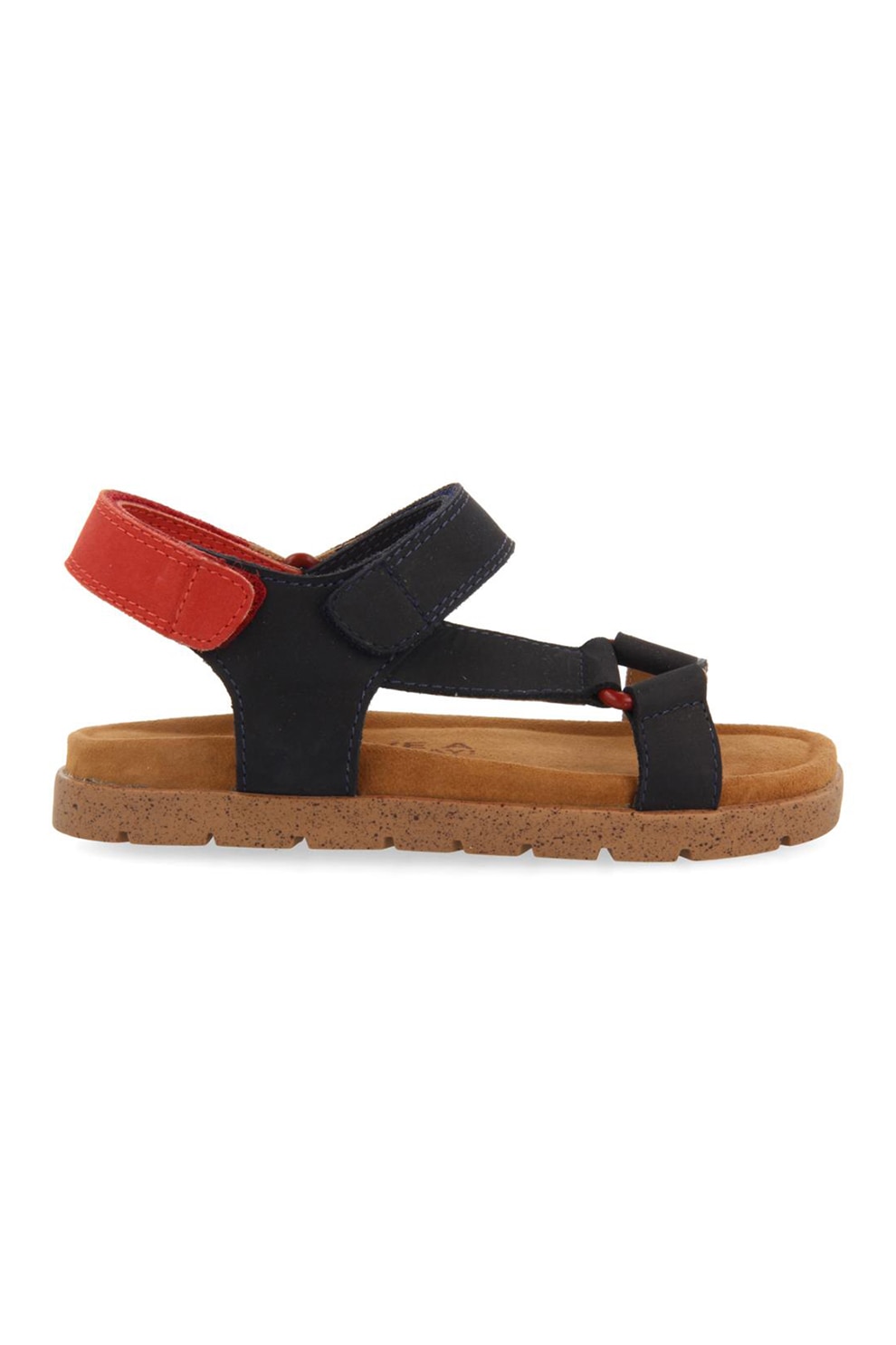 Gioseppo, Sandale de piele cu velcro Depoe, Rosu, Bleumarin, 30 EU