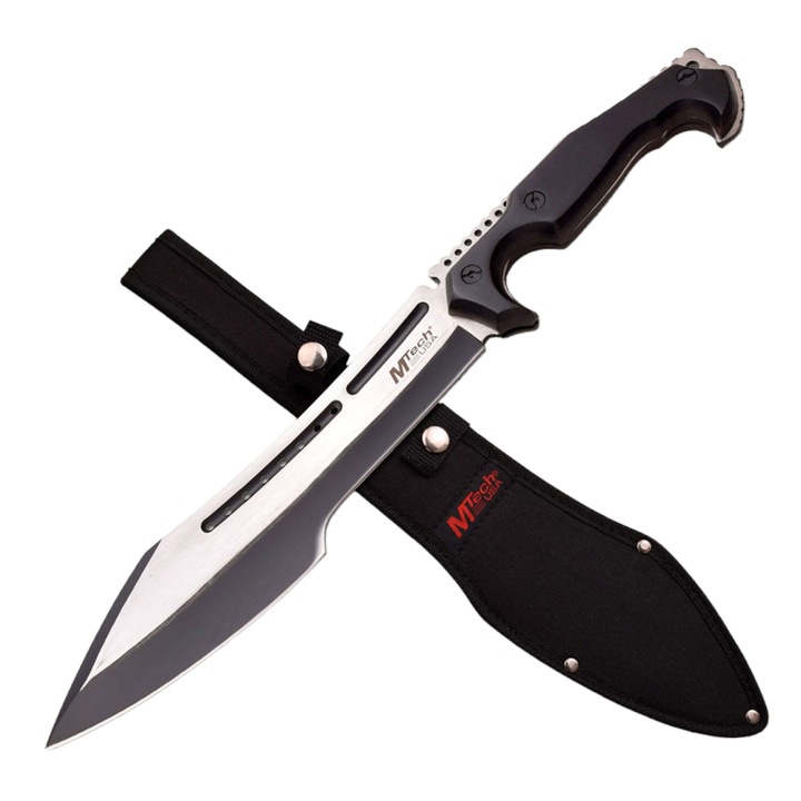 Maceta tactica, Professional, MTech USA, Otel Inoxidabil, cu Teaca, 40 cm, MT-20-72