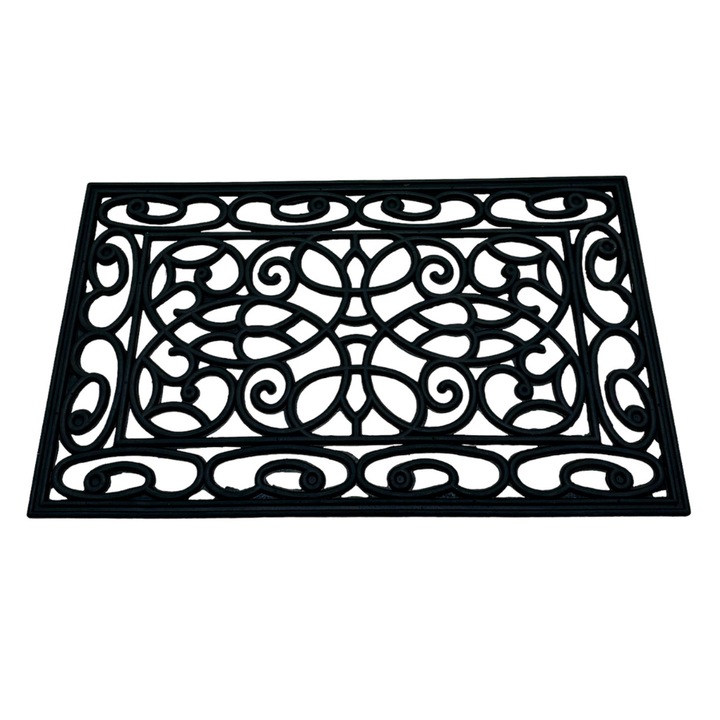 Bejárati szőnyeg, gumi, csúszásmentes, DM 52, Deco, 75x45x1 cm