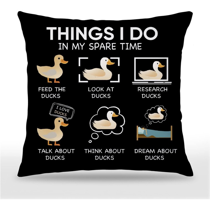 Husa de perna, Poliester, 45x45 cm, Negru