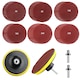 Set polizare si slefuire ZPSNDP, 124 piese, ZPSNDP, granulatie 40-320,Rosu