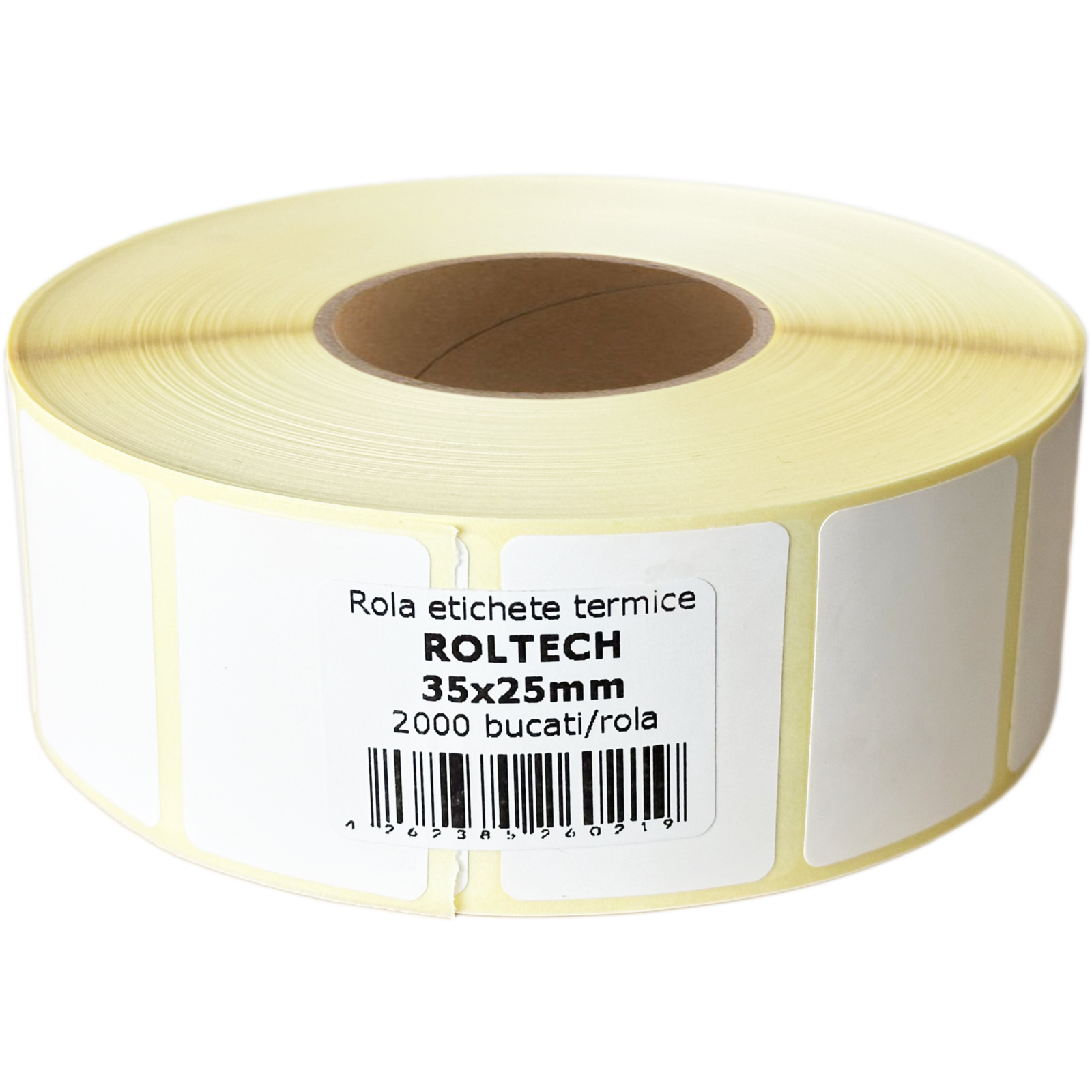 Rola etichete termica ROLTECH®, 35 x 25 mm, 2000 etichete/rola
