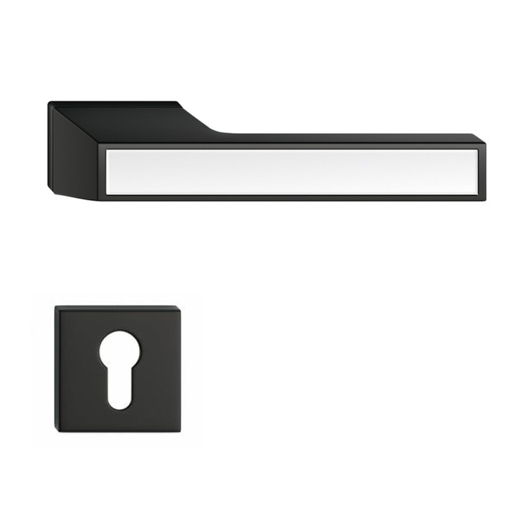 Maner usa model MAXIMA connect rozeta yala negru cu alb mat