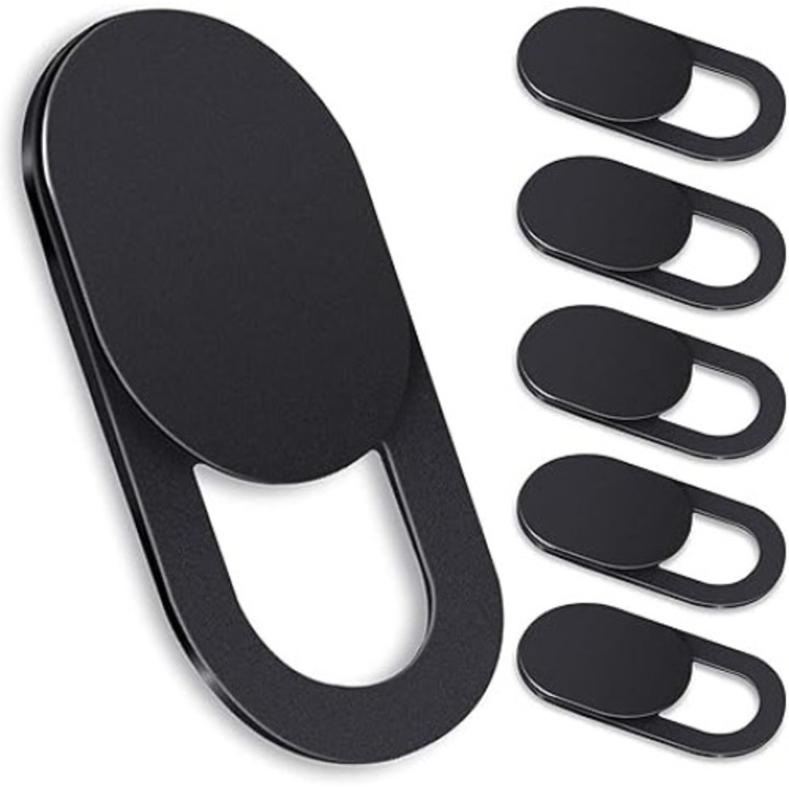 Set 6 capace pentru camera Web, KitsKap®, Negru