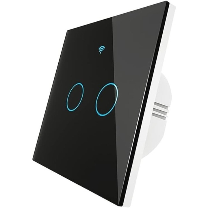 Zigbee Smart Light Touch 2 Way MULTI превключвател - опционален контрол на нулева връзка, без кондензатор - EU версия - ЧЕРЕН