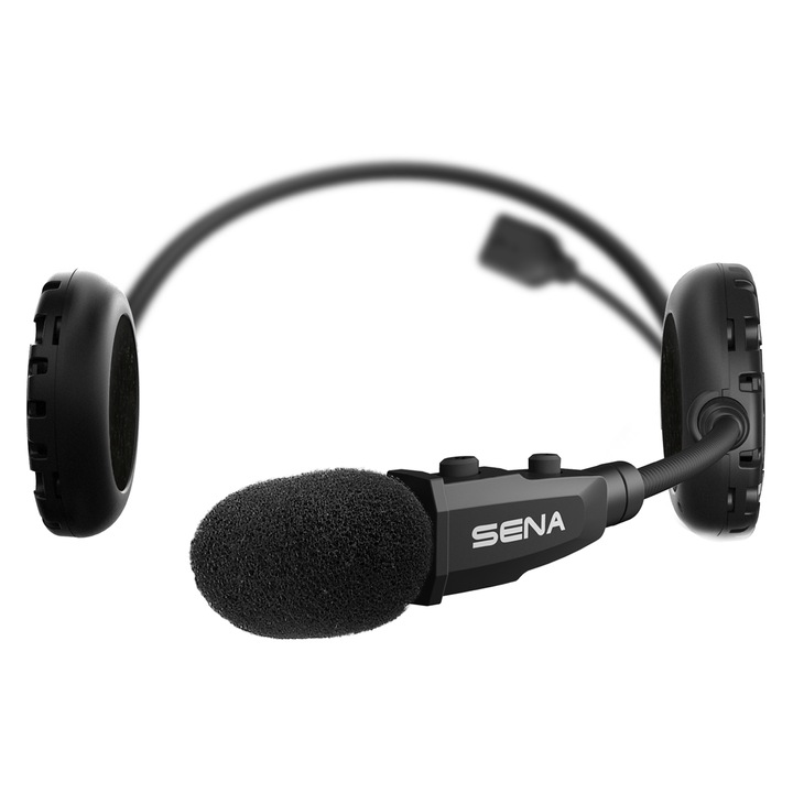 Интерком за мото каска Sena 3S Plus Boom, Bluetooth, 400м