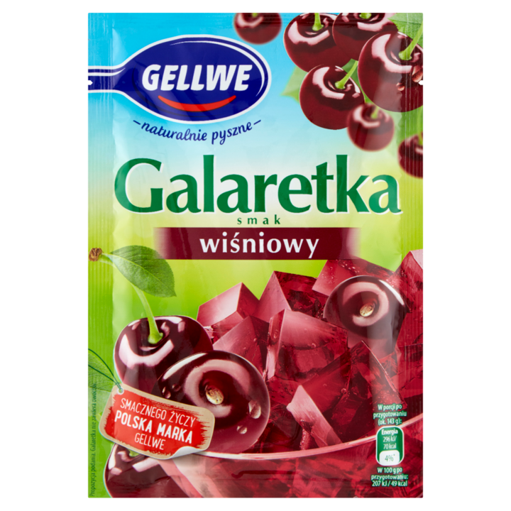 Jeleuri cu aroma de cirese, Gellwe, 72g