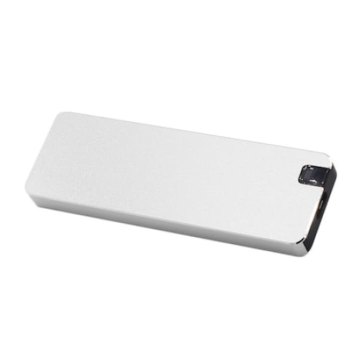 Külső merevlemez SSD, A92, alumínium, hordozható, USB 3.0, 10 TB, ezüst