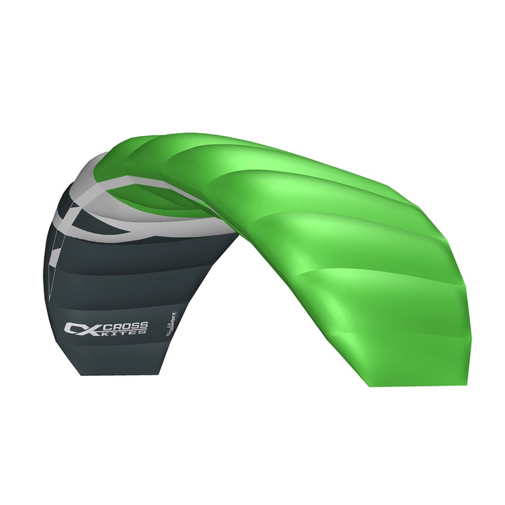 Zmeu kitesurfing, CrossKites, Poliester, 1.8 m, Verde