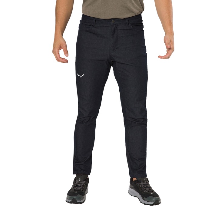 Férfi hegymászó nadrág, Salewa, Poliészter, Fekete, Fekete, XL