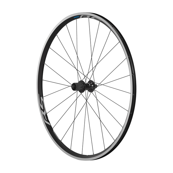 Roata spate bicicleta 622 x 17C, Shimano, Aluminiu, 28", Negru / Argintiu