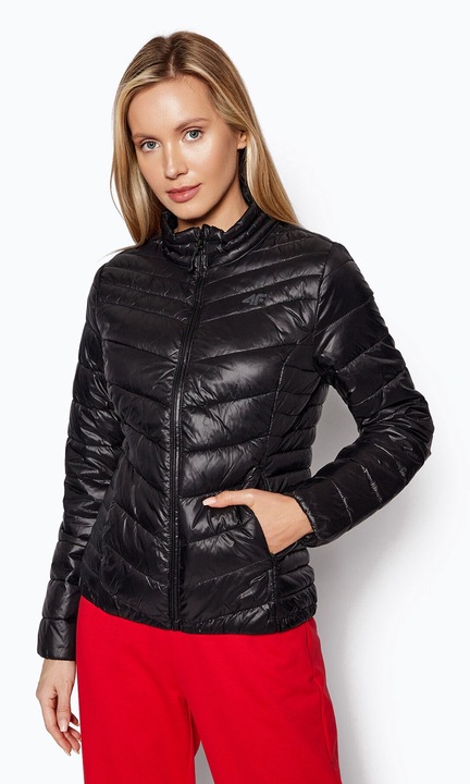 Geaca scurta dama 4F, Poliamida, Negru, Negru, XS