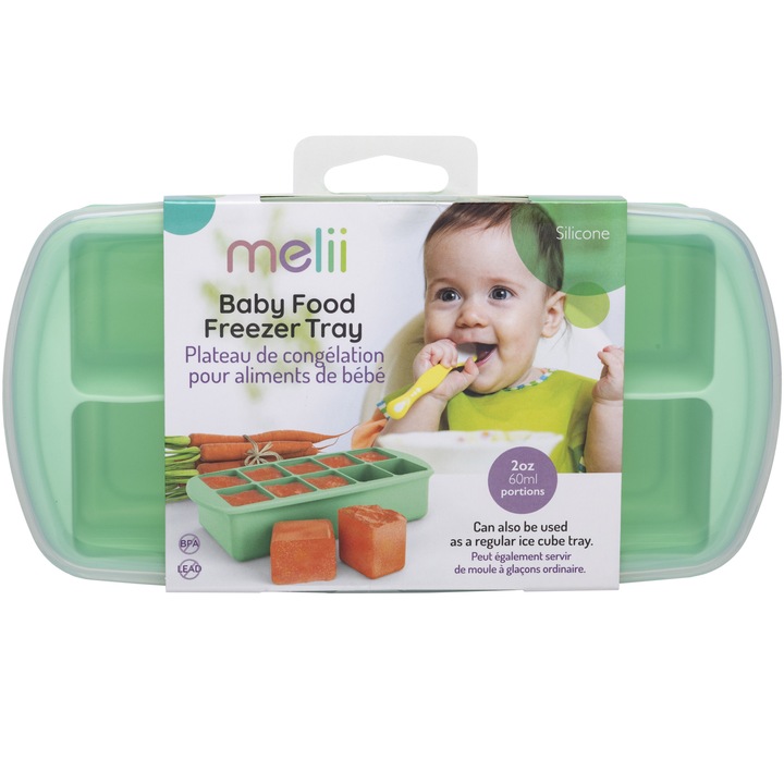 Кутия за замразяване на бебешка храна Melii, Мента
