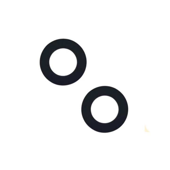 Geam Camera Spate compatibil iPhone 14 Plus, Negru, doar sticla cu adeziv, set complet