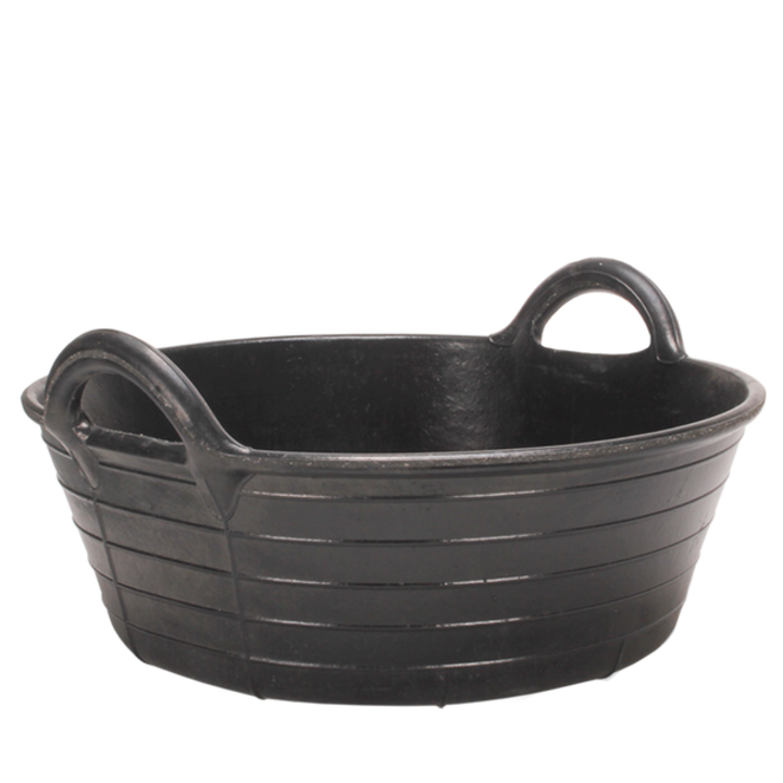 Jgheab, Excellent, Cauciuc, 20 l, Negru