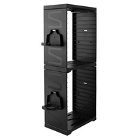 Suport organizator jocuri video, 24 sloturi pentru carcase/discuri si carduri Switch, 4 suporturi controlere, compatibil PS5, PS4, Xbox, Nintendo Switch, Negru