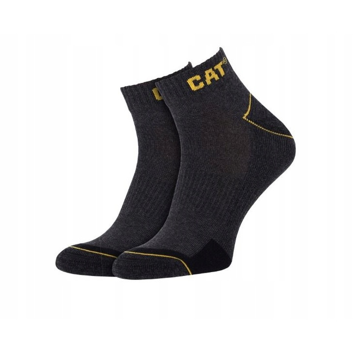 Къси работни чорапи, Caterpillar, памучни, сиви, номер 39-42