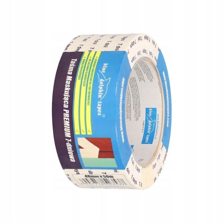 Banda adeziva, Blue Dolphin, 48mm/50m, Alb