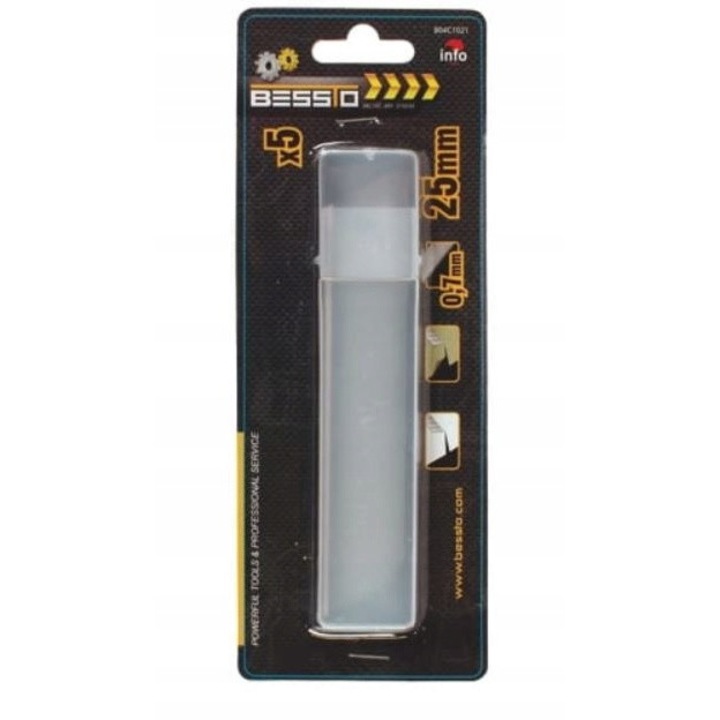 Set 5 lame cutit, Bessto, 25mm, Gri