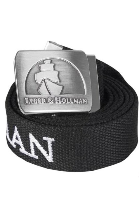 Curea pantaloni, Lebr Hollman, 135 cm, negru