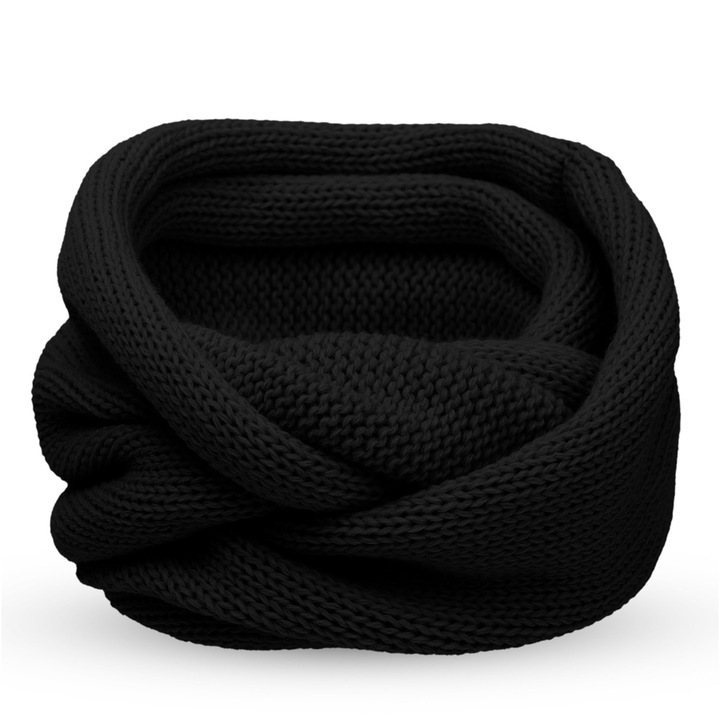 Fular circular mare, Pentru Femei, Nandy, Negru