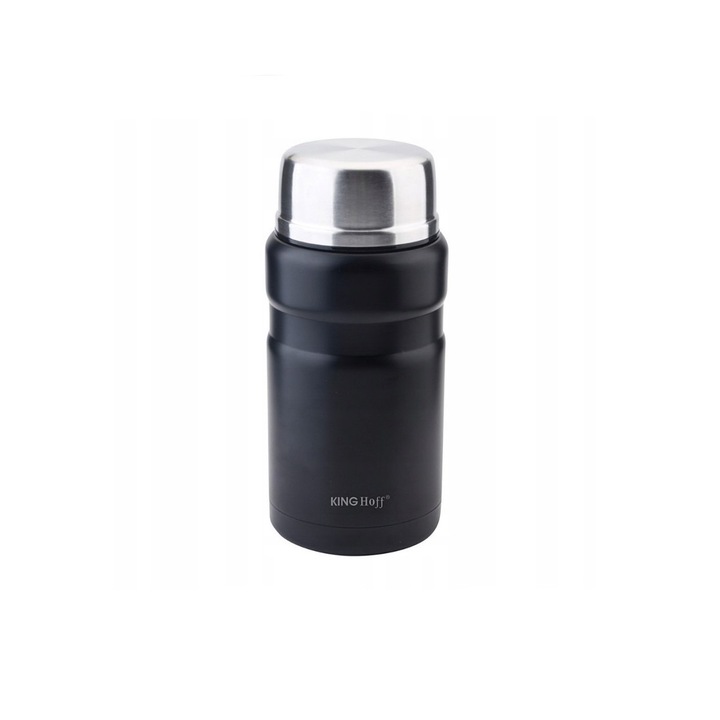 Termos pentru alimente 0, 75 l, negru, Kinghoff
