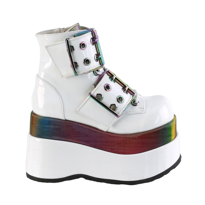Ghete dama, Pleaser, Piele naturala, Multicolor, 39 EU