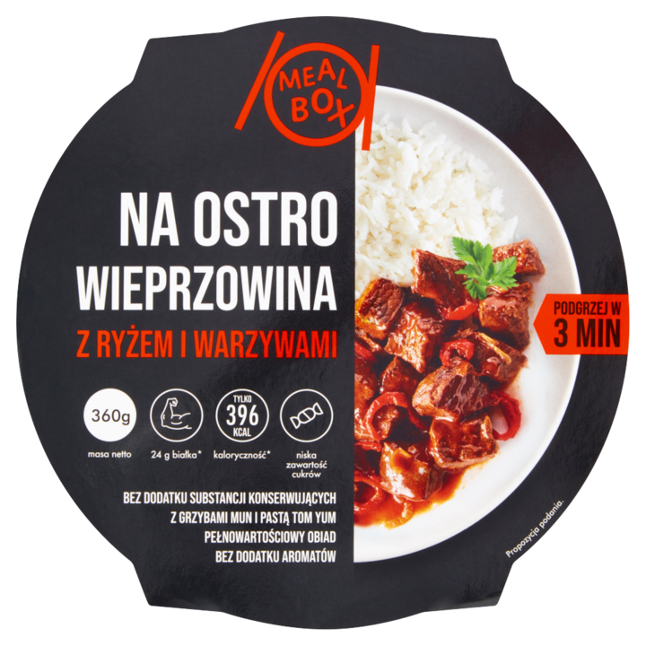 Carne de porc cu orez, Meal Box, 360 g, Multicolor