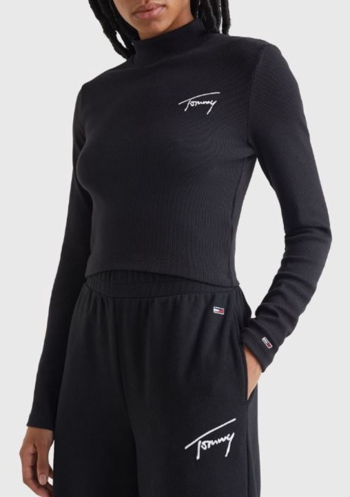 Bluza dama Tommy Jeans, Negru, L