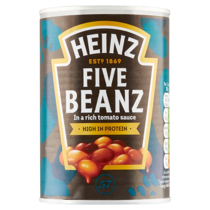 Fasole in sos de rosii, Heinz, Multicolor, 415g