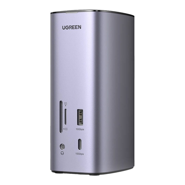 Мултифункционална докинг станция, UGREEN, USB-C, Сребрист