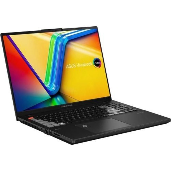 Laptop Asus Vivobook Pro 16X K6604JI-MX011X, 16 inch 3200 x 2000, Intel Core i9-13980HX 24 C / 32 T, 5.6 GHz, 36 MB cache, 55 W, 32 GB RAM, 1 TB SSD, Nvidia GeForce RTX 4070, Windows 11 Pro