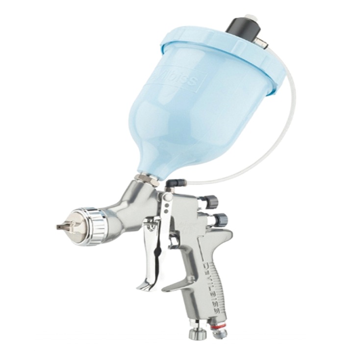 Pistol de vopsit De Vilbiss Advance HD Conventional, consum aer 339 l/min, cana sus presurizata 600 ml, duza 1.6 mm