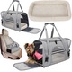 Szállítótáska, kutyának/macskának, szürke